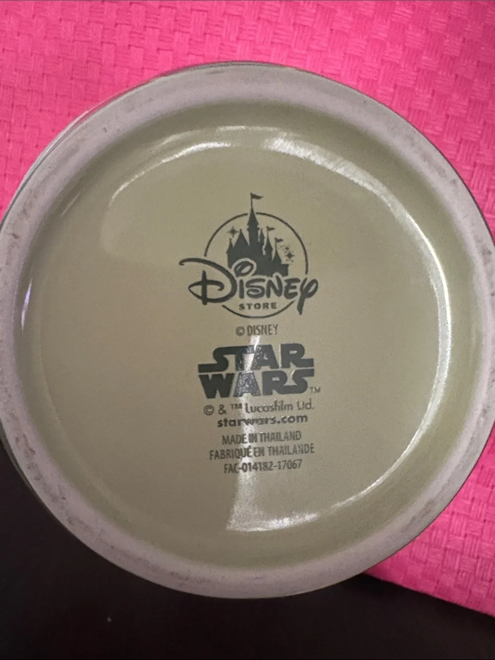 Disney Star Wars Ceramic Dish in Olive Green and Cream Rim